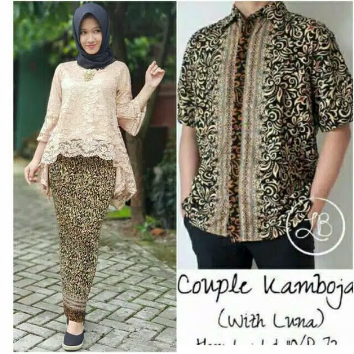 COUPLE KEBAYA BIANCA SET/BAJU PESTA /BAJU SERAGAM