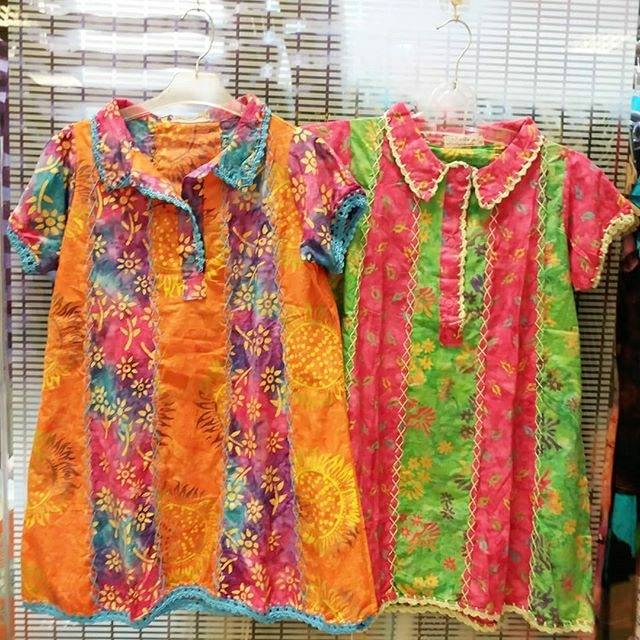 blouse batik pelangi kombinasi songket