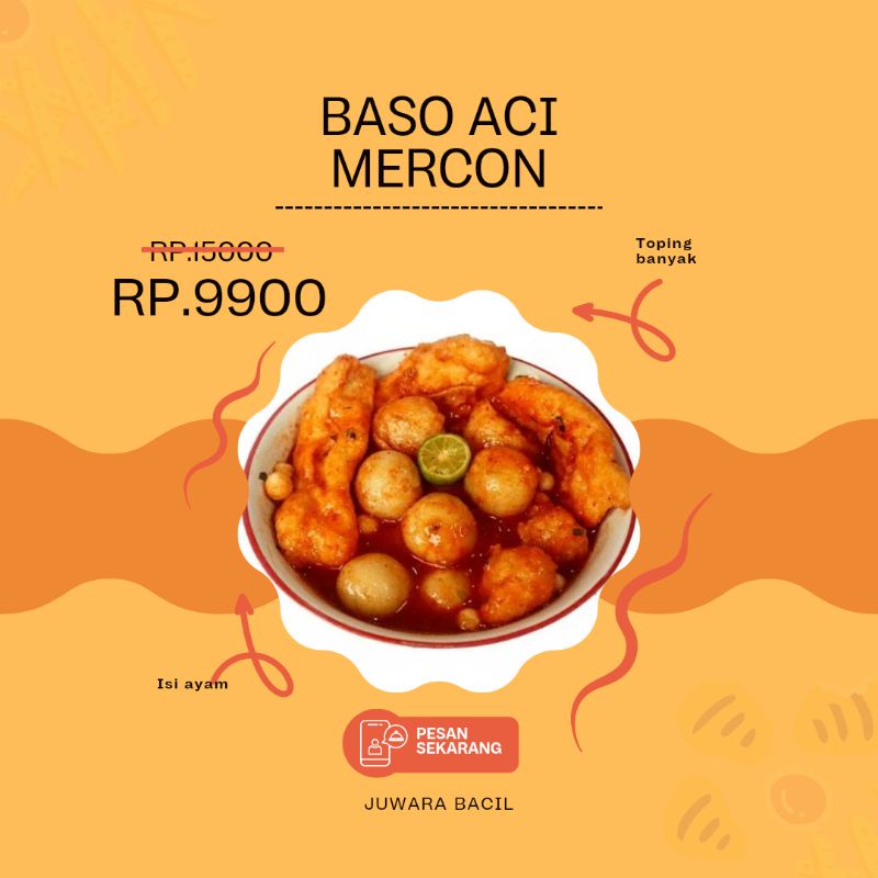 

BACIL JUWARA | BASO ACI KHAS GARUT | BACIGAR | BASO ACI MERCON