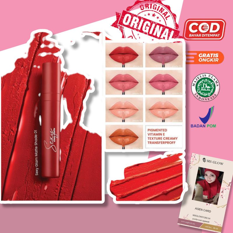 MS GLOW SEXY GLAMMATE LIPSTIK