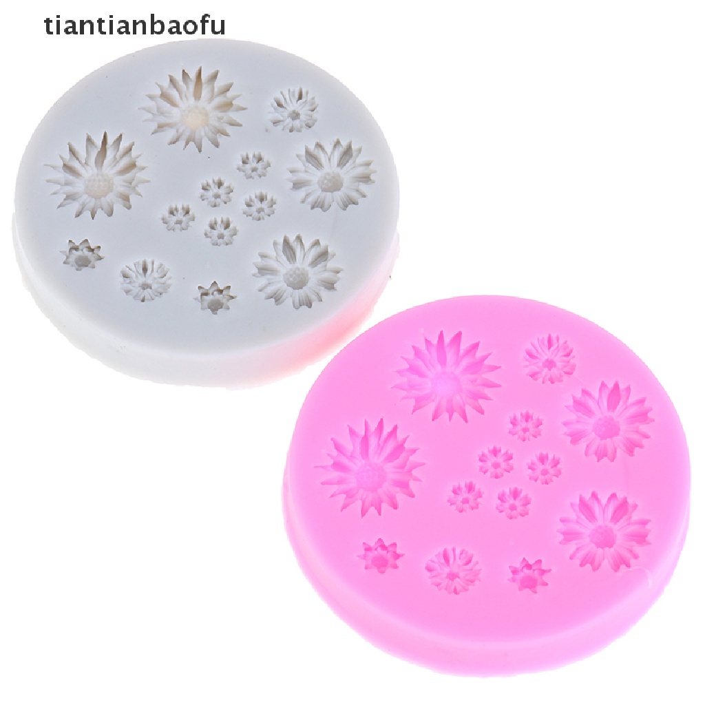 [tiantianbaofu] Daisy Silicone Molds Flower Silicone Cake Mold Wedding Cake Tool Cake Decor Boutique