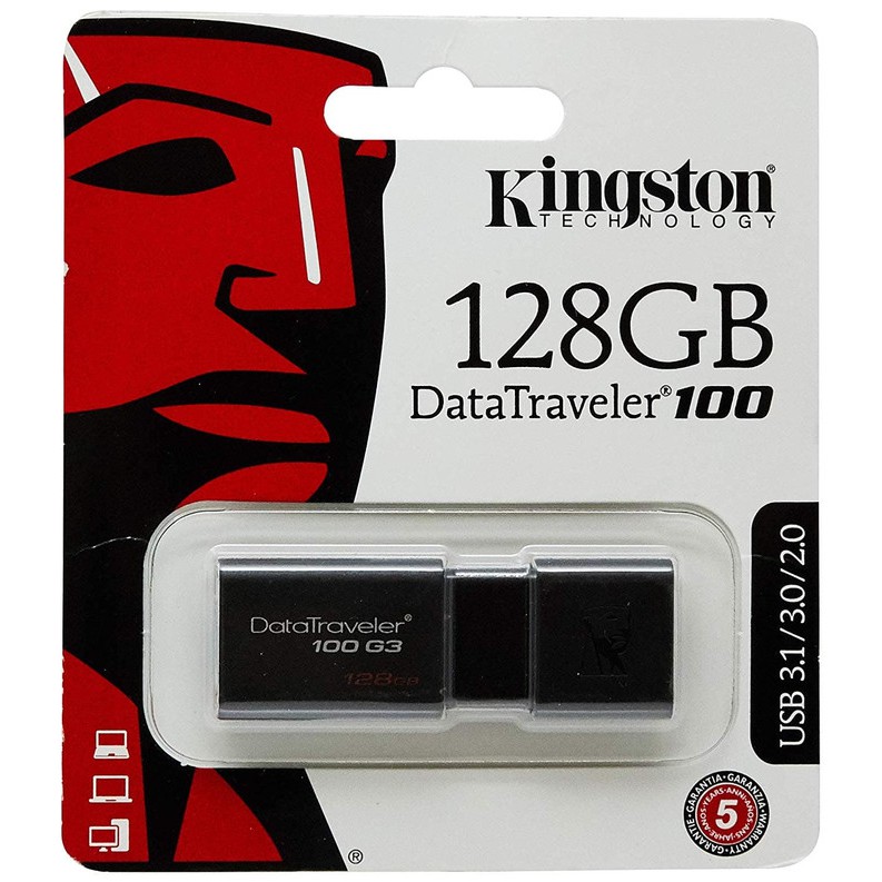Flashdisk Kingston DT100G3 128gb 128 gb DT 100G3 DT 100 G3 USB 3.0