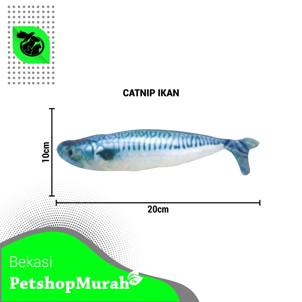 Mainan Kucing Anjing Gigitan Pet Toy Cat Nip Catnip Fish Ikan Murah