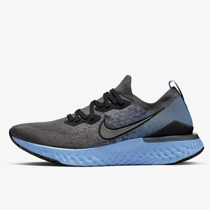 nike epic react grey and black