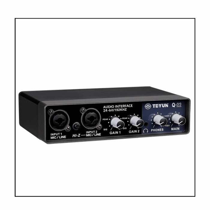 {suhadistore} Audio Interface Soundcard Teyun Q22 multitrack 24 bit 192khz Limited