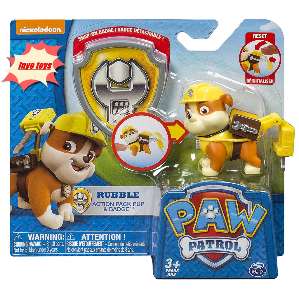 paw patrol action pack pup & badge