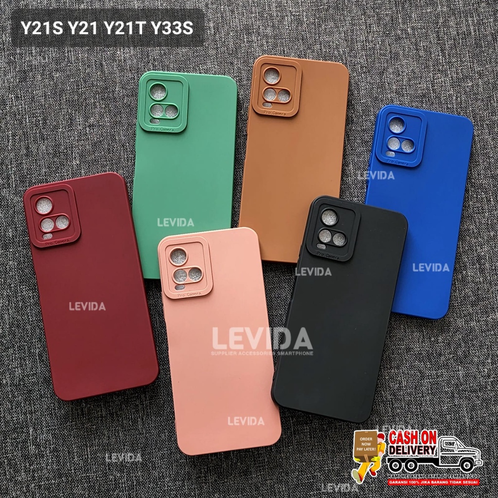 Vivo Y21 Vivo Y21A Vivo Y21S Vivo Y21T Vivo Y33S Softcase Procamera silicon Matte Case full cover Vi