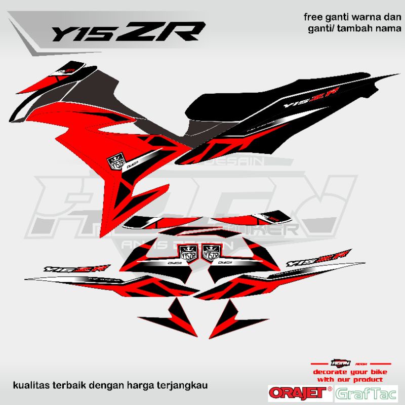 striping y15zr 2021 striping stiker lis body mx king motif y15zr malaysia