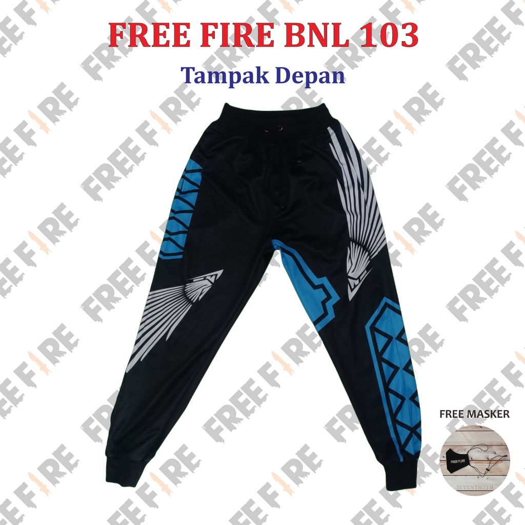 Celana Jogger Celana Gaming Celana Free Fire Celana FF BNL 103 - Anak & Dewasa / BONUS MASKER FREE F