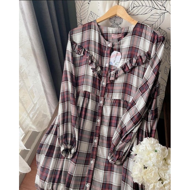 New hayya plaid oxford Haideeorlin