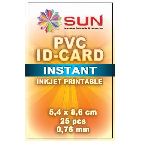 

Dijual SUN Kertas PVC Instant - PVC ID CARD INSTANT 0,76 White (8.6 x 5.4 cm) Sale