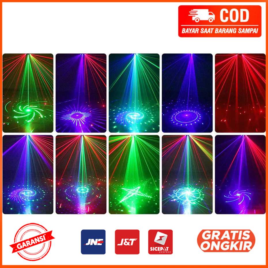 Lampu Sorot Panggung Disco Beam Laser RGB DMX 15 Eye - AL15E