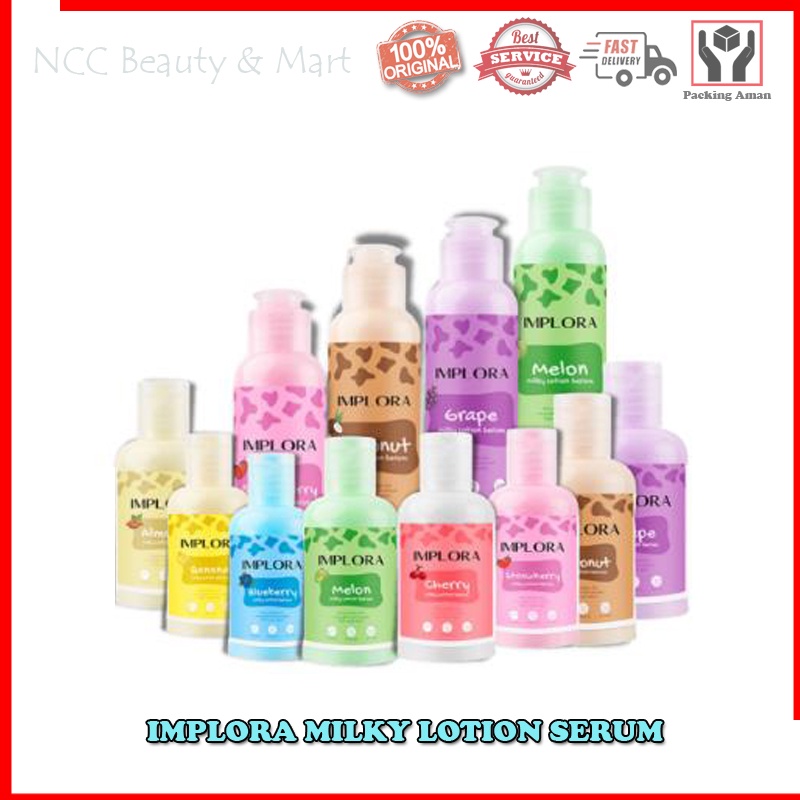 * NCC * Implora Milky Lotion Serum Melembabkan dan Mencerahkan Kulit dan Badan