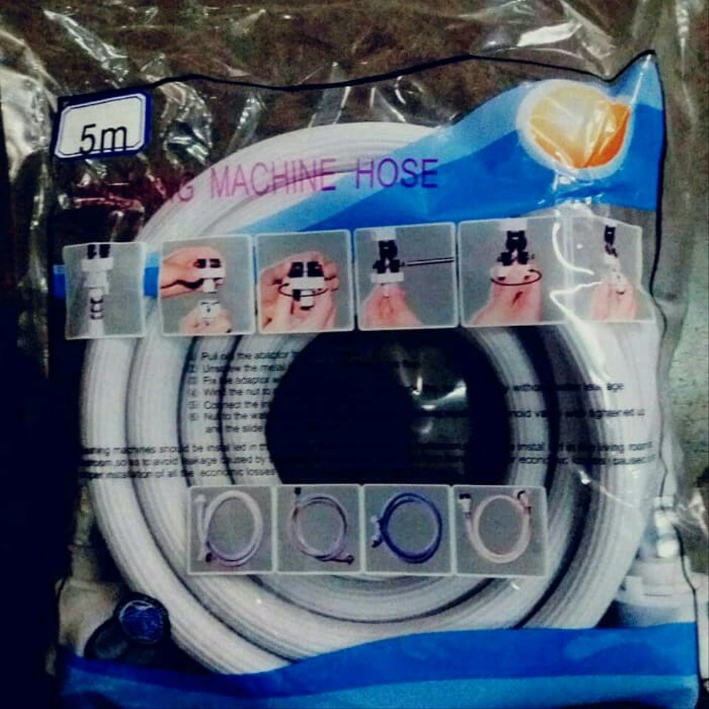 Selang inlet Mesin Cuci 5 meter - Selang inlet mesin cuci otomatis panjang 5 meter LG Sharp Samsung