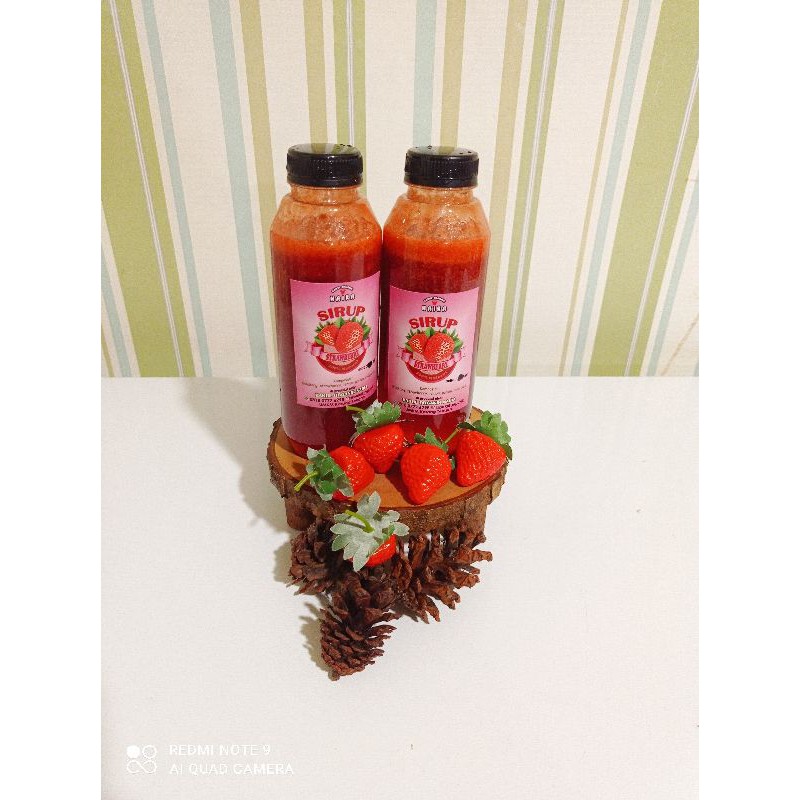 

sirup strawberry dan markisa homemade 500ml