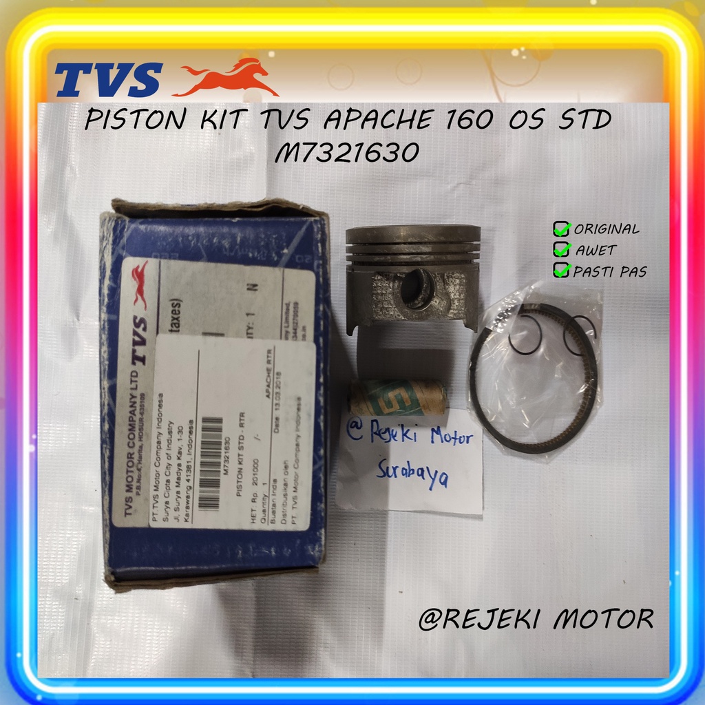 PISTON KIT TVS APACHE 160 OS STD M7321630 #