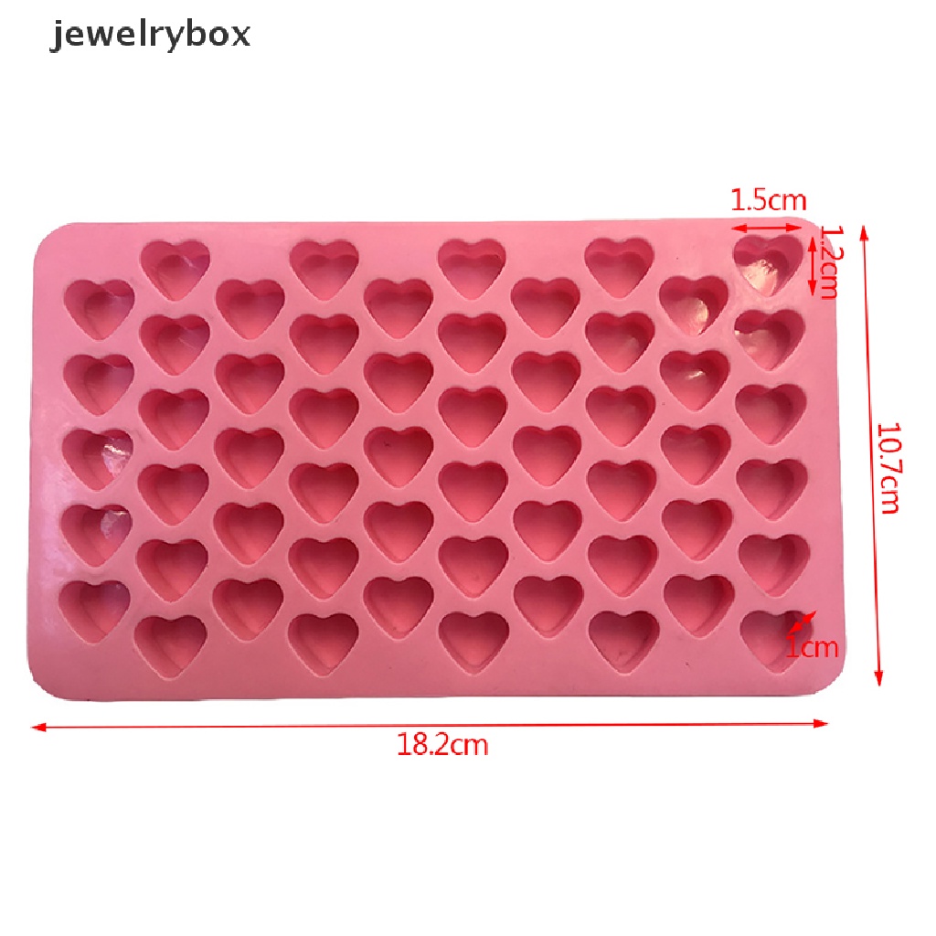 (jewelrybox) Cetakan Es Batu / Cokelat / Fondant Bentuk Hati 3D Bahan Silikon Untuk Dekorasi Kue DIY