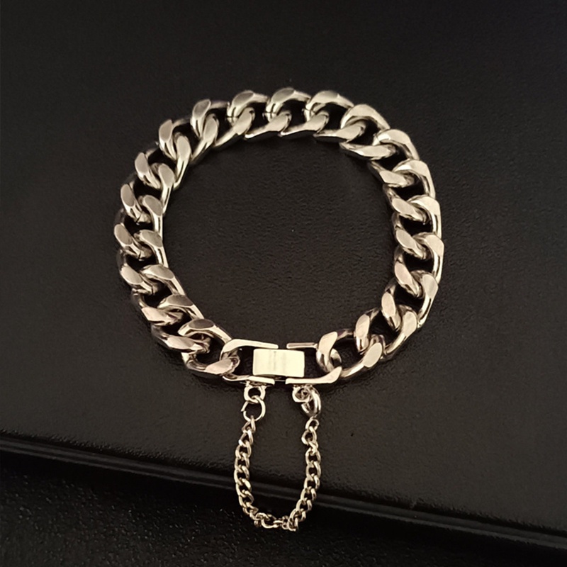 Kalung Rantai Tebal Bahan Metal Gaya Hip Hop Barat Untuk Unisex