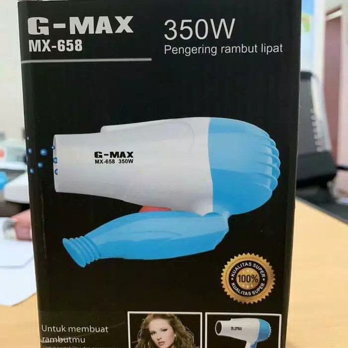 [ BAYAR DI TEMPAT ] Hairdryer Mini 350 W Pengering Rambut Dapat Dilipat Hair Dryer Gmax Mx 658 Murah