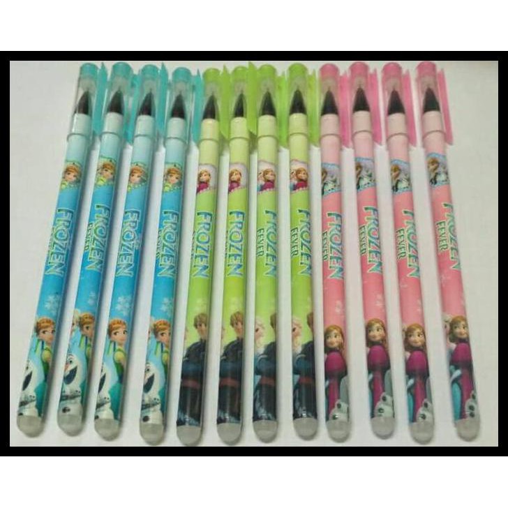 

Ready Stock Pulpen Gel Hapus Frozen 0,5 Hitam (Pack 12 Pcs)