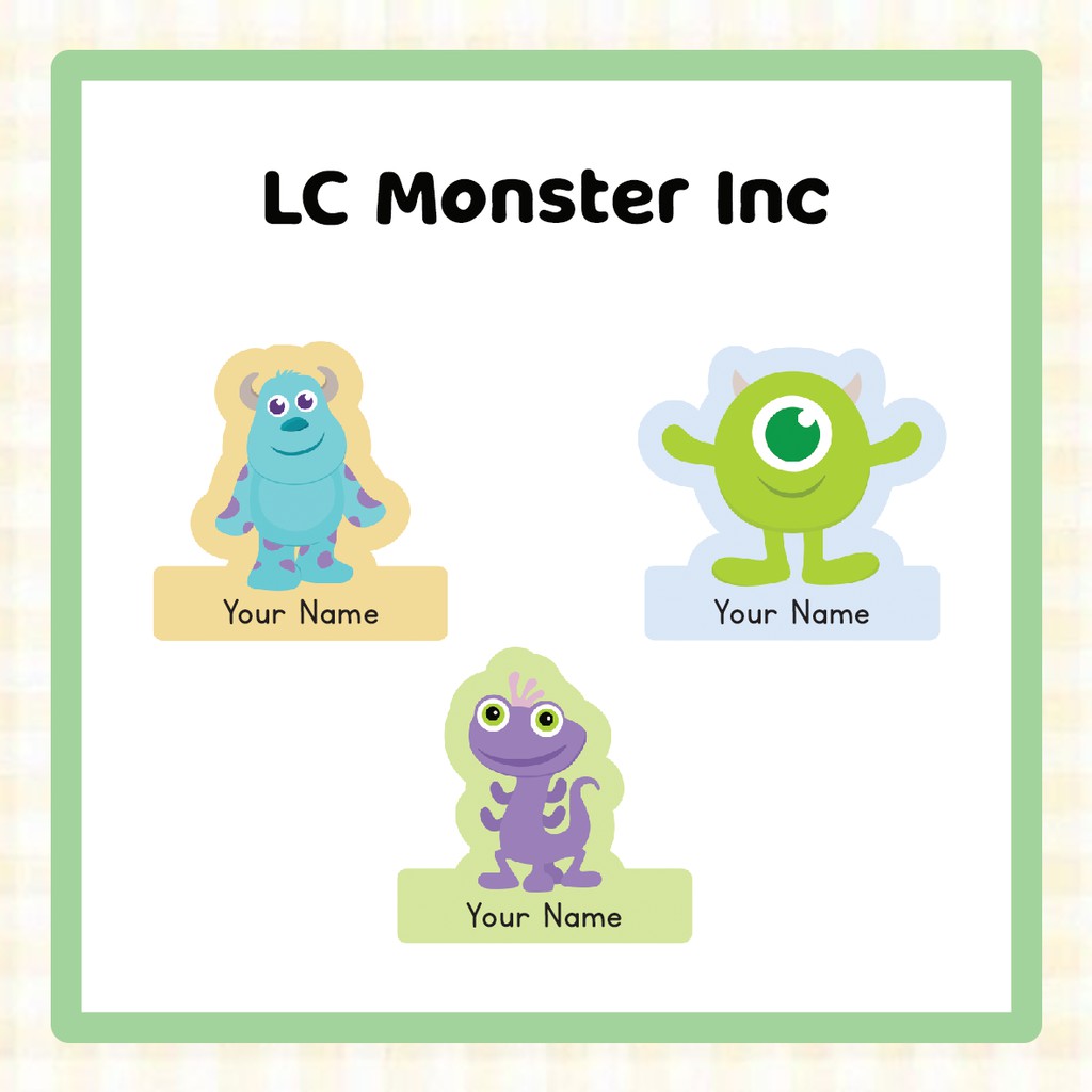 

[Stiker Label Nama] LC Monster Inc