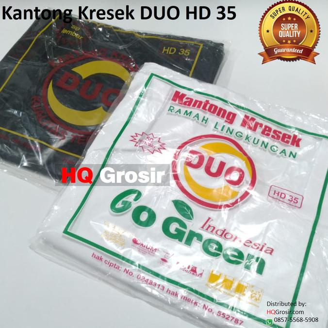 

------] Kantong Plastik Kresek HD DUO Ukuran 35 - 1Pack isi 50 lembar