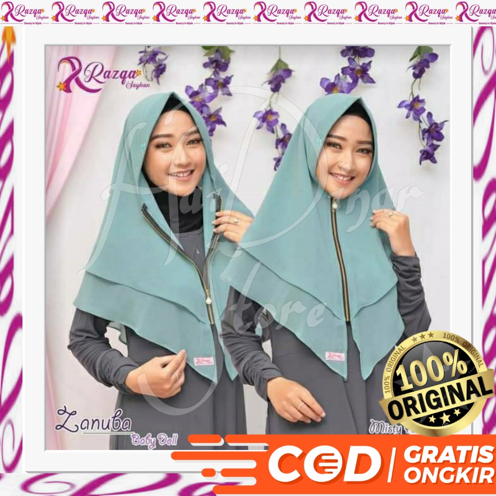 [Baru] Razqa Hijab Bergo Zanuba