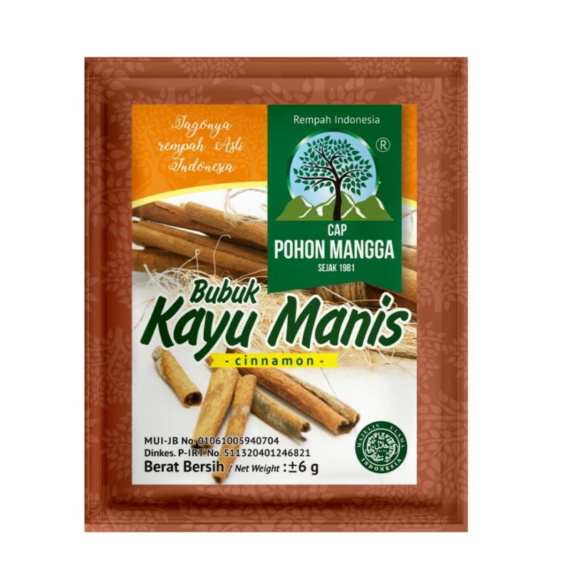 

Bumbu bubuk kayu manis cap pohon mangga