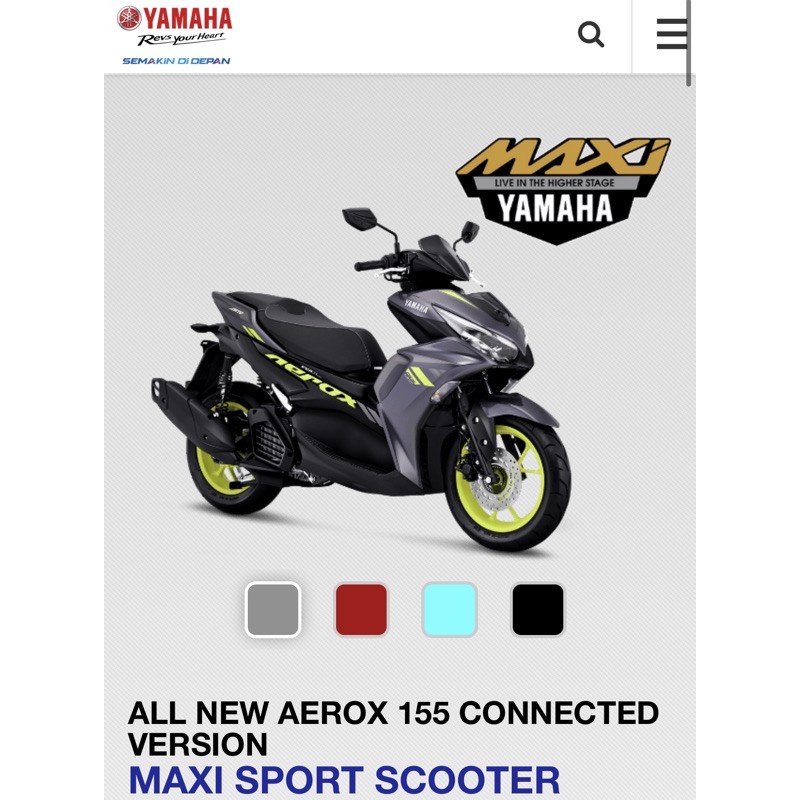 All New Aerox 155 Connected