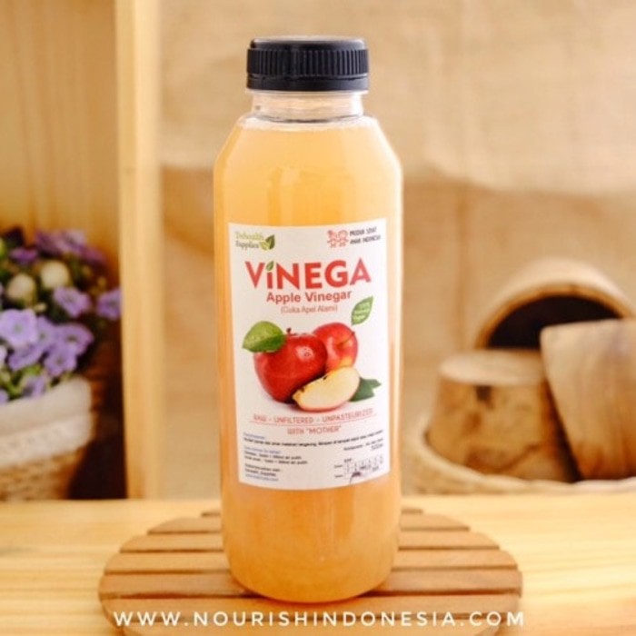 

Vinega, Apple Vinegar (cuka apel alami) with the mother 500g