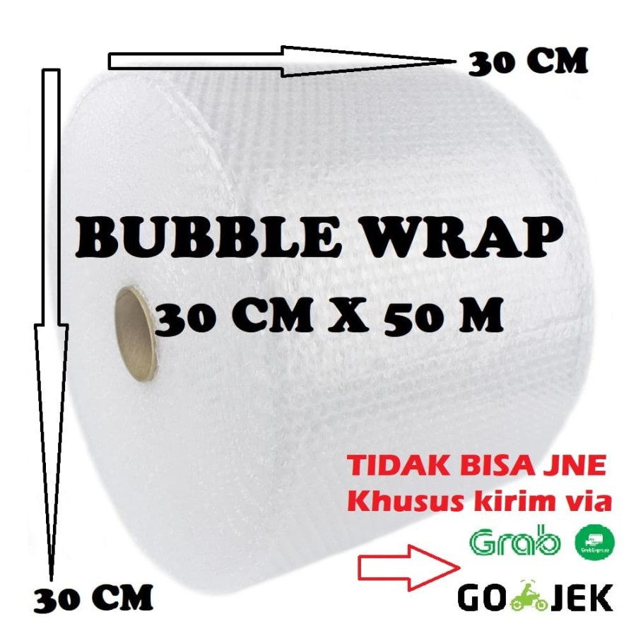 

Bubble Wrap 30cm x 50m Plastik Gelembung Peking Packing