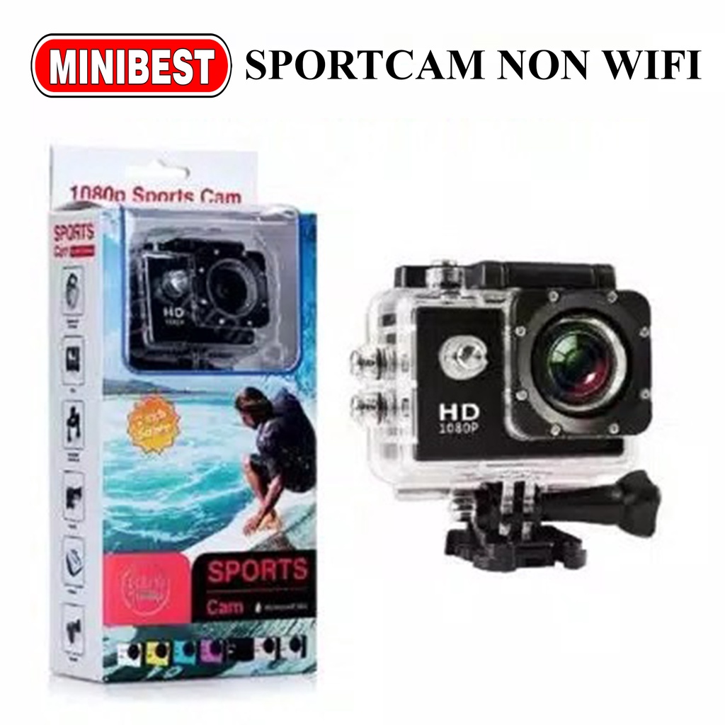 [MB] SPORT ACTION CAMERA 4K DAN 1080HD KAMERA JERNIH AKSESORIS LENGKAP