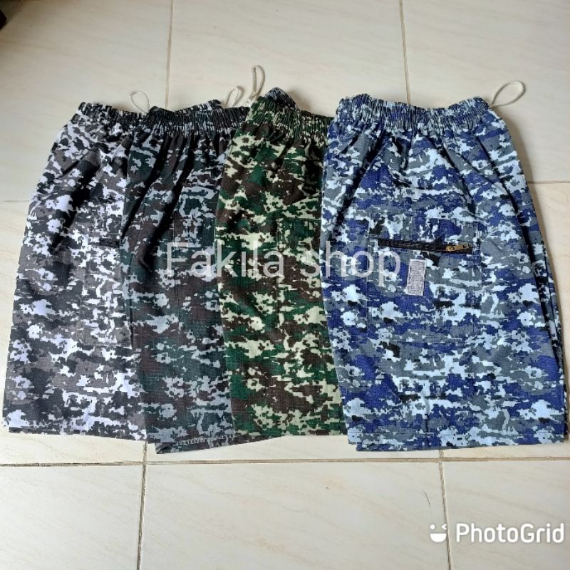 Kolor Loreng M-L Celana Pendek Army Pria