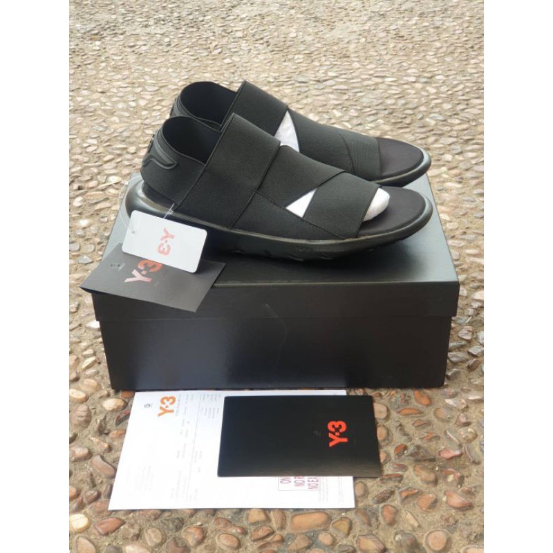 sendal adidas y3 full black mirror original