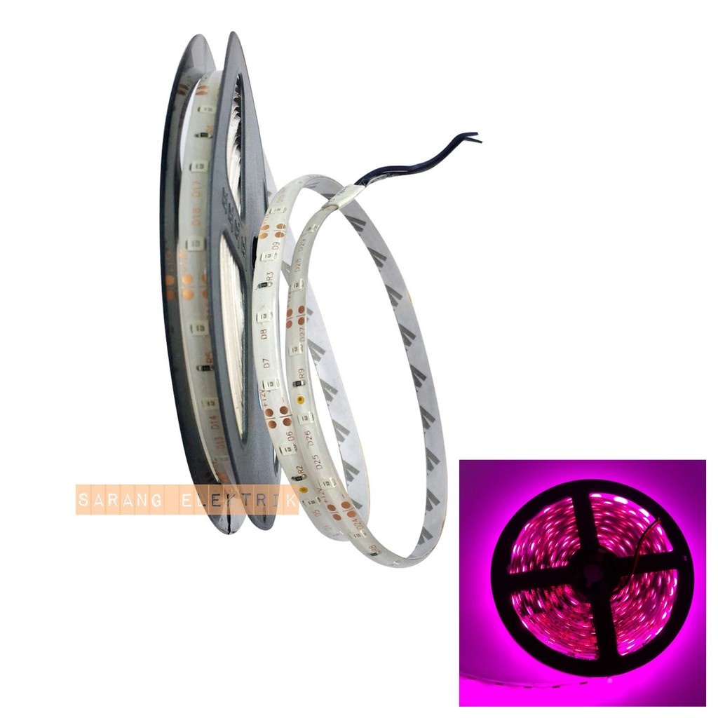 Seinz Led Strip 3528 IP44 ungu / pink waterproof outdoor 2835