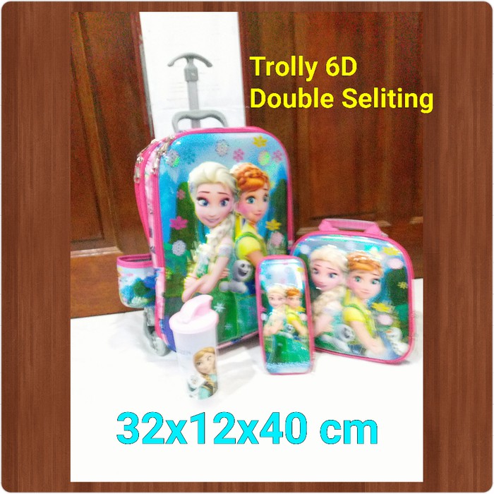 "Tas Trolley Anak Sofia 2R 6D 4in1 Set"