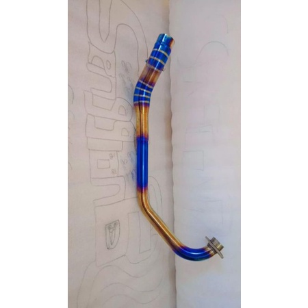 Leher Knalpot Satria F150, Bluemoon, Blue Gold, Full Blue,  Satria Fu Karbu , Satria Fu injeksi, Leh