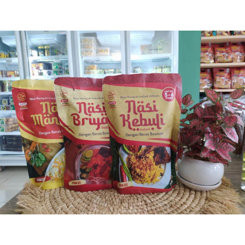 

Nasi Instan AlBadri Varian Kebuli Biryani Mandi 500gr