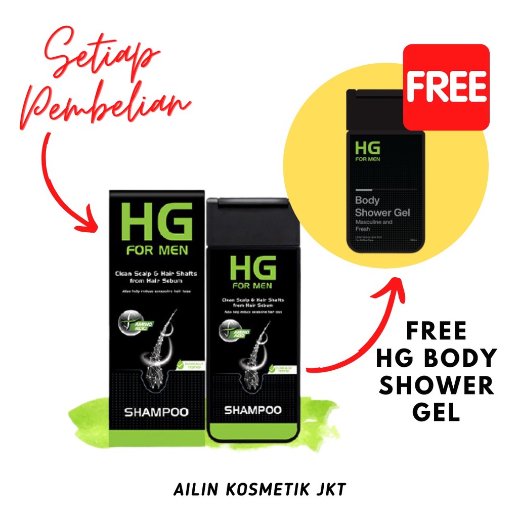 HG Men's Grooming Hair Care For Men Original | Perawatan Rambut Rontok Untuk Pria by AILIN