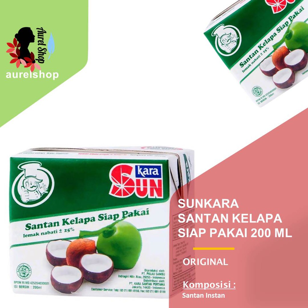 

SUN KARA Santan Instan kemasan 200 ml