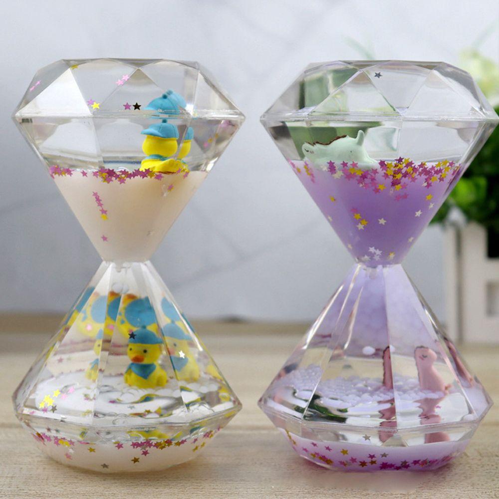 TOP Jam Pasir Cair Timer Hadiah Desktop Sikat Gigi Shower Minyak Bocor Pasir Timer