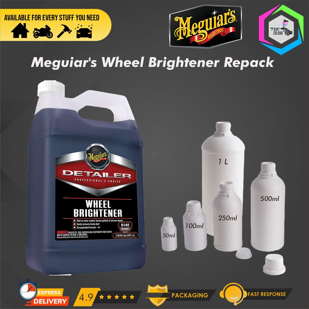 Meguiars- D140 Wheel Brightener 3.79 L REPACK 1 Liter / ecer Pembersih Roda Ban Velg