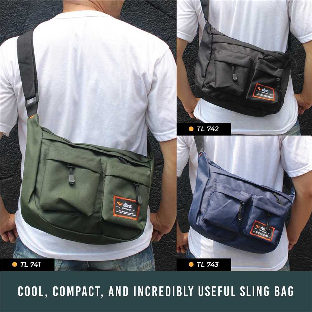  Tas  Selempang Pria Cowok  Tas  Sling bag Slempang Kerja 