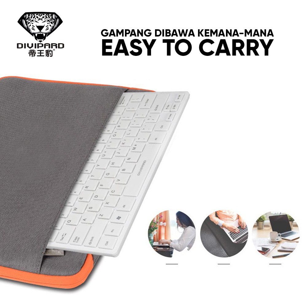 Keyboard Kabel USB Mini Divipard for PC Laptop D510