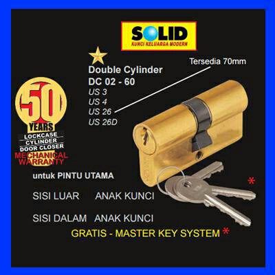 cilinder kunci solid anak kunci solid kunci pintu