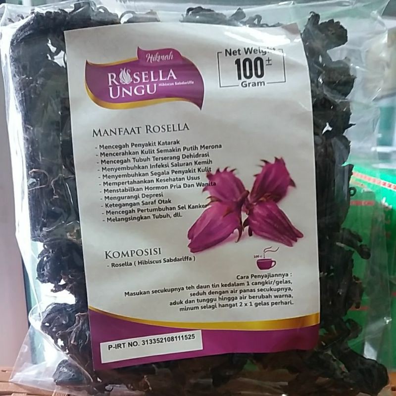 

Teh Bunga Rosela Ungu 100gr Vitamin C Alami