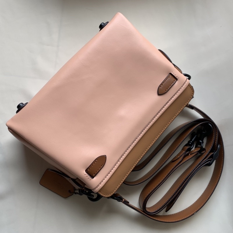 Coach Tate 24 Crossbody In Colorblock Blush Natural (Coach 2586)
