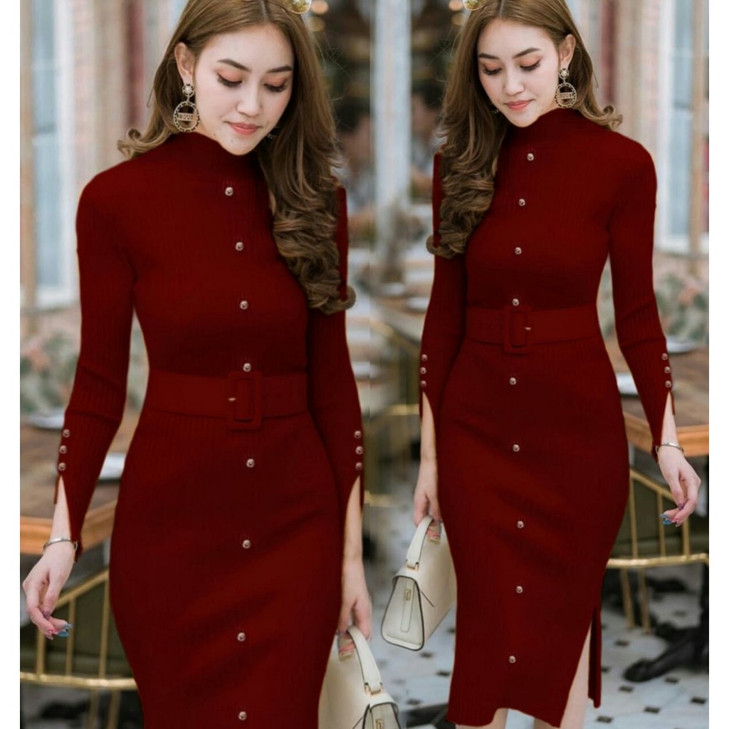 Dress Filka - Baju Wanita - Dress Rajut Wanita Terbaru