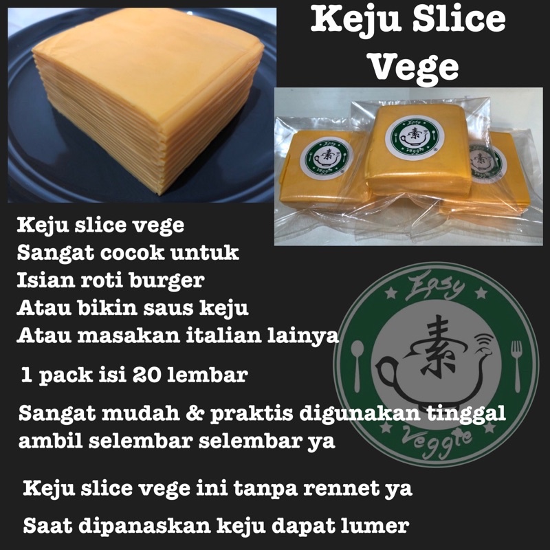 

Keju slice cheddar vege