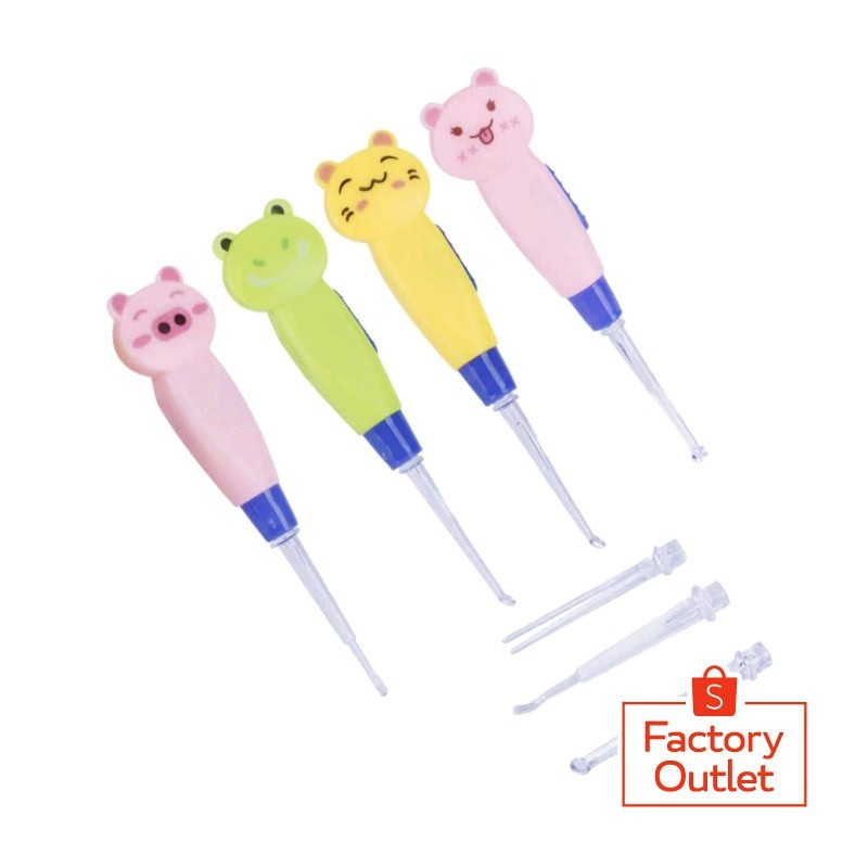 GABBS Korek Kuping Anak Lampu LED Earpick/ Pembersih Telinga